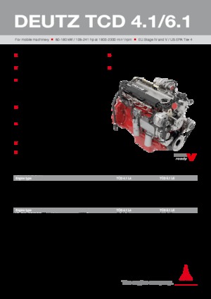 Engines Deutz TCD 6.1 L6