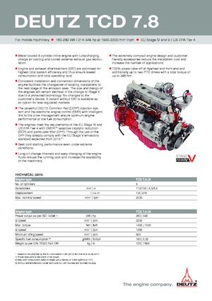 Engines Deutz TCd 7.8