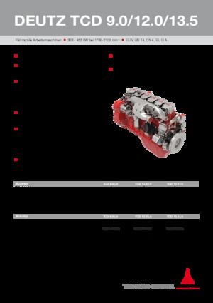 Engines Deutz TCD 9.0 L4