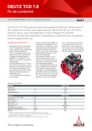 Engines Deutz TTCD 7.8 L6