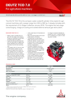 Engines Deutz TTCD 7.8 L6
