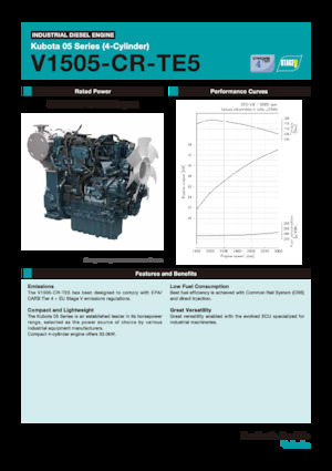 Motorlar Kubota V1505-CR-TE5