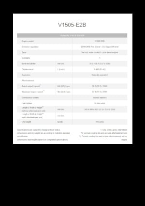 Motorlar Kubota V1505-E2B