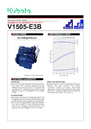Motorlar Kubota V1505-E3B