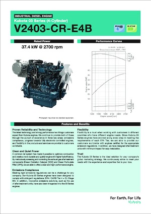 Engines Kubota V2403-CR-E4B