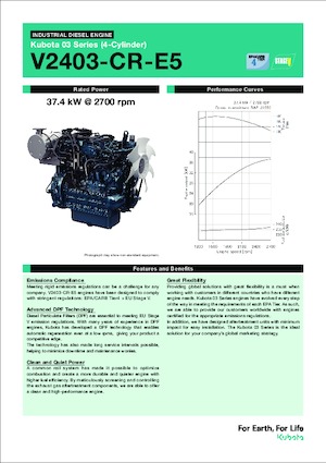Engines Kubota V2403-CR-E5