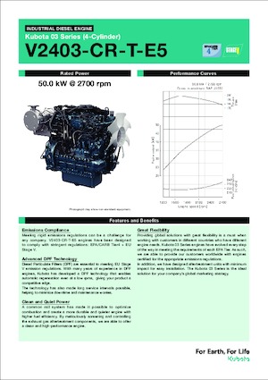 Engines Kubota V2403-CR-T-E5