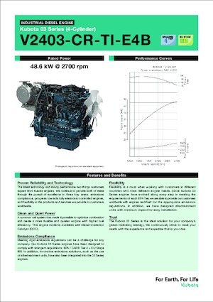 Engines Kubota V2403-CR-TI-E4B