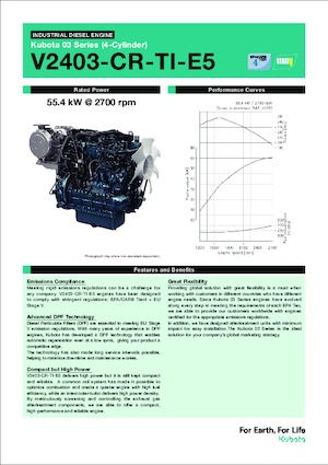 Engines Kubota V2403-CR-TI-E5