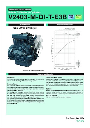 Engines Kubota V2403-M-DI-T-E3B