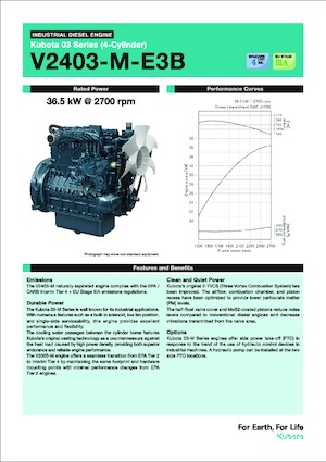 Engines Kubota V2403-M-E3B