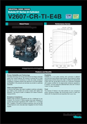 Engines Kubota V2607-CR-TI-E4B