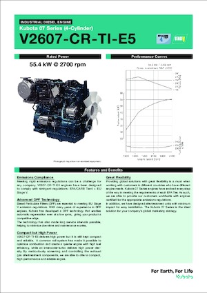 Engines Kubota V2607-CR-TI-E5