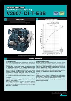 Motorlar Kubota V2607-DI-T-E3B