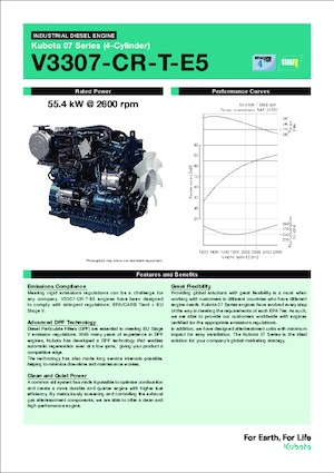 Motorlar Kubota V3307-CR-T-E5