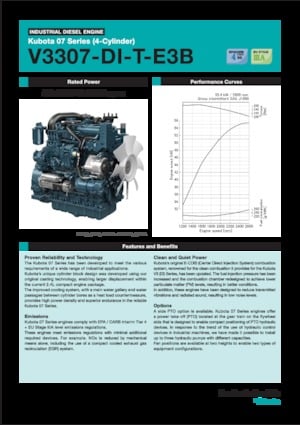 Engines Kubota V3307-DI-T-E3B