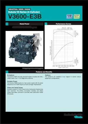 Engines Kubota V3600-E3B