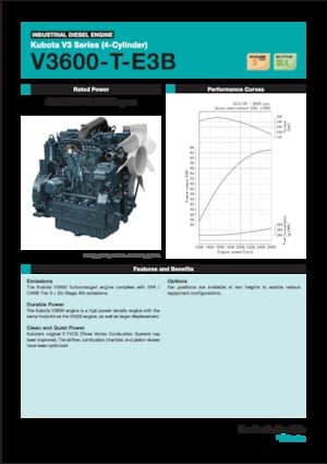 Engines Kubota V3600-T-E3B