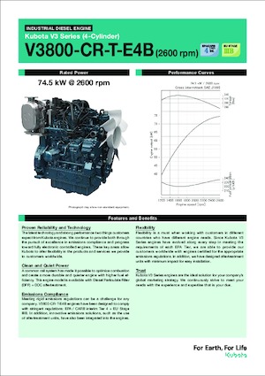 Engines Kubota V3800-CR-T-E4B