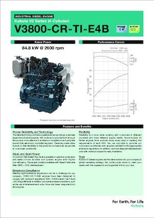 Engines Kubota V3800-CR-TI-E4B