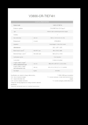 Motorlar Kubota V3800-TIEF4H