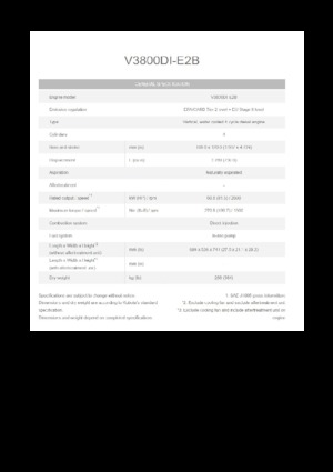Engines Kubota V3800DI-E2B