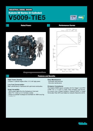 Engines Kubota V5009-TIE5