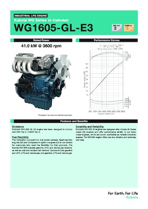 Engines Kubota WG1605-GL-E3