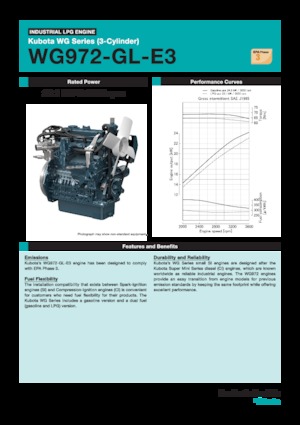 Engines Kubota WG972-GL-E3