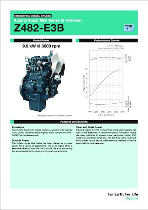 Engines Kubota Z482-E3B