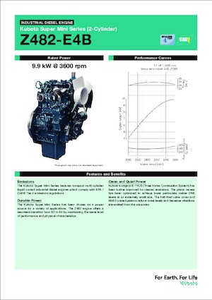 Motorlar Kubota Z482-E4B