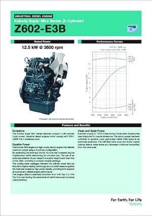 Motorlar Kubota Z602-E3B