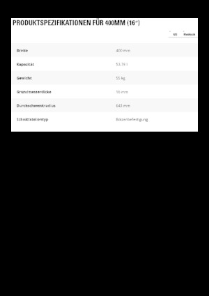 Excavator buckets Caterpillar 400 MM