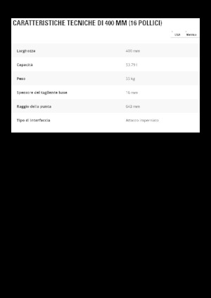 Excavator buckets Caterpillar 400 MM