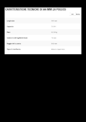 Excavator buckets Caterpillar 500 MM