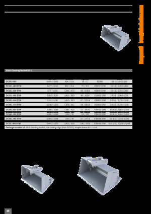 Excavator buckets Kinshofer DC23L-200
