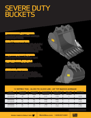 Excavator buckets Werk-Brau EX35SD