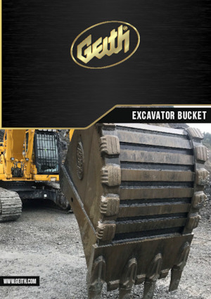 Excavator buckets Geith H14-0600