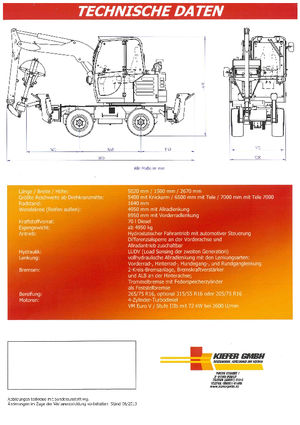 Sementer amaçlı ekskavatörler Reform Werke Boki 6552