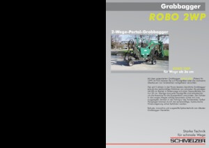 Digger For Grave Excavation Schmelzer ROBO 2 WP 