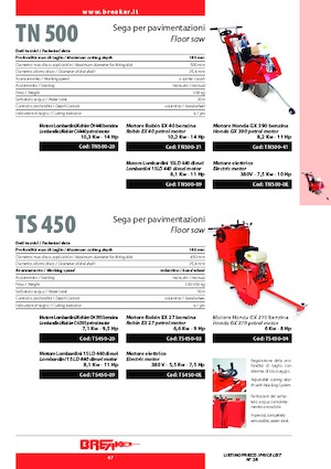 Floor Saws Breaker TS 450-0 E