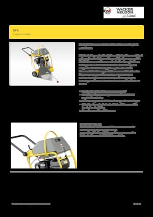 Zemin tezgahları elle besleme-benzin Wacker Neuson BFS 940