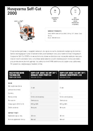 Floor Saws Husqvarna Soff-Cut® 2000