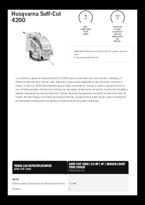 Floor Saws Husqvarna Soff-Cut® 4200