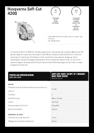 Floor Saws Husqvarna Soff-Cut® 4200