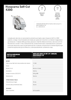 Floor Saws Husqvarna Soff-Cut® 4200