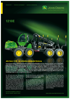 Forwarders John Deere 1210 E