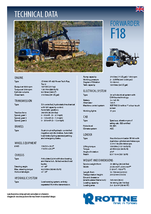 Taşıma araçları Rottne F 18