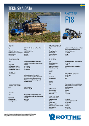 Taşıma araçları Rottne F 18
