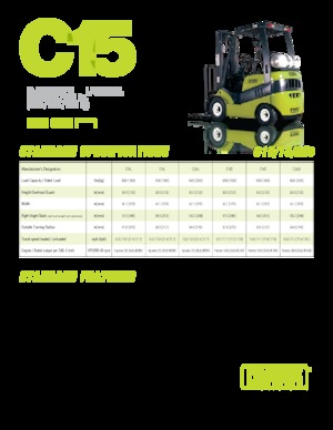 Diesel Forklifts Clark C 15 D